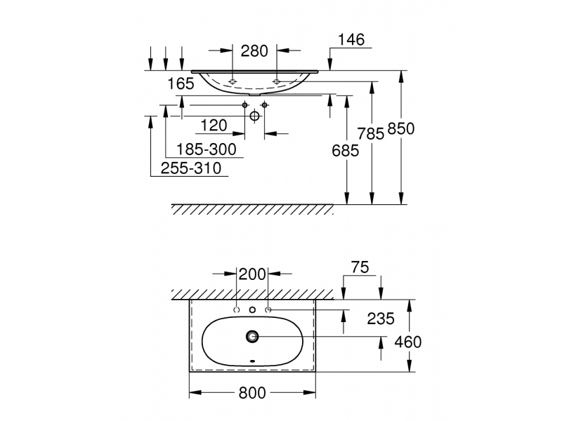 GROHE Умивалник за мебел ESSENCE 3956700H