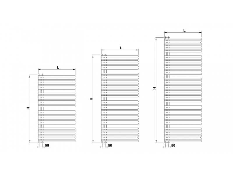 Korado Дизайнерска лира за баня Koralux Neo 496x1415