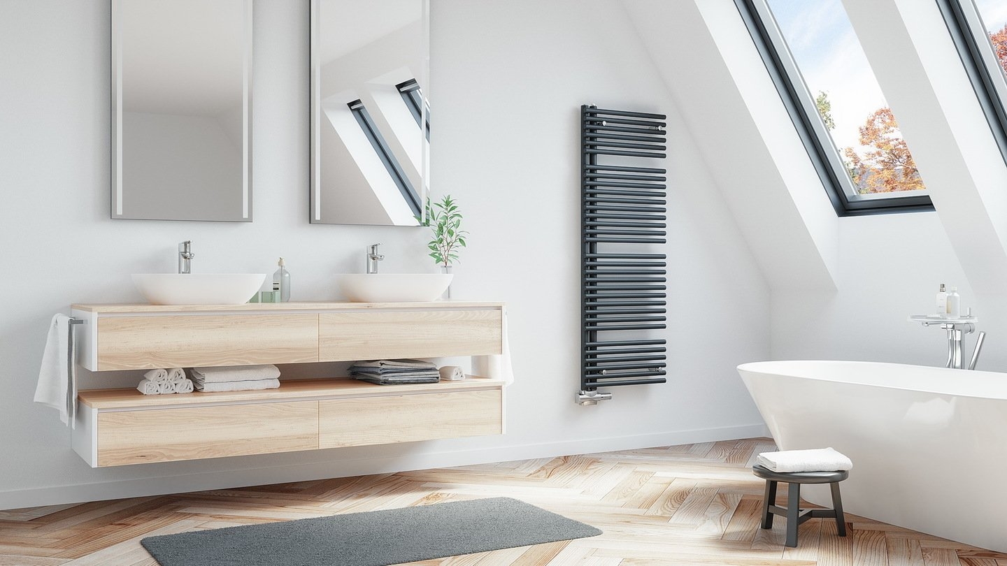 Korado Дизайнерска лира за баня Koralux Neo 496x1415