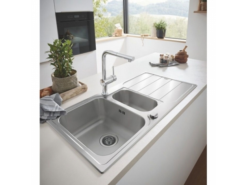 GROHE Мивка от неръждаема стомана с отцедник K500 31572SD1