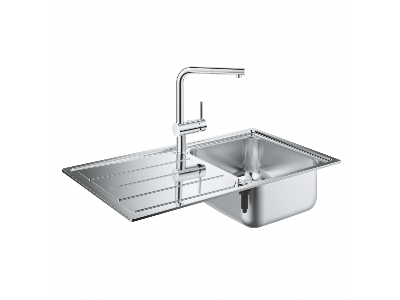 GROHE Комплект кухненска мивка K500 и смесител MINTA 31573SD1