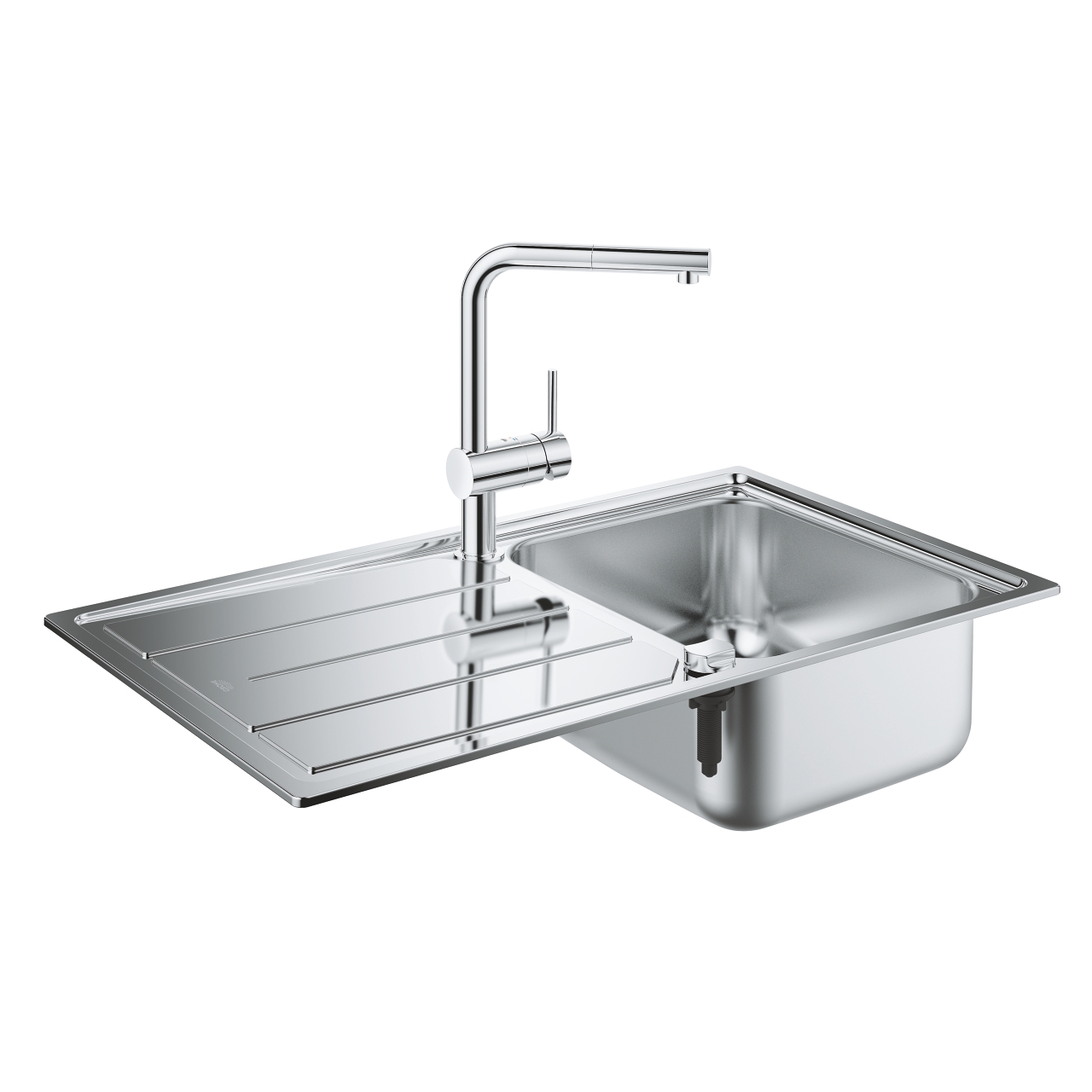 GROHE Комплект кухненска мивка K500 и смесител MINTA 31573SD1