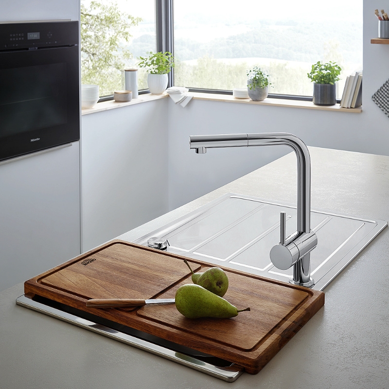 GROHE Комплект кухненска мивка K500 и смесител MINTA 31573SD1